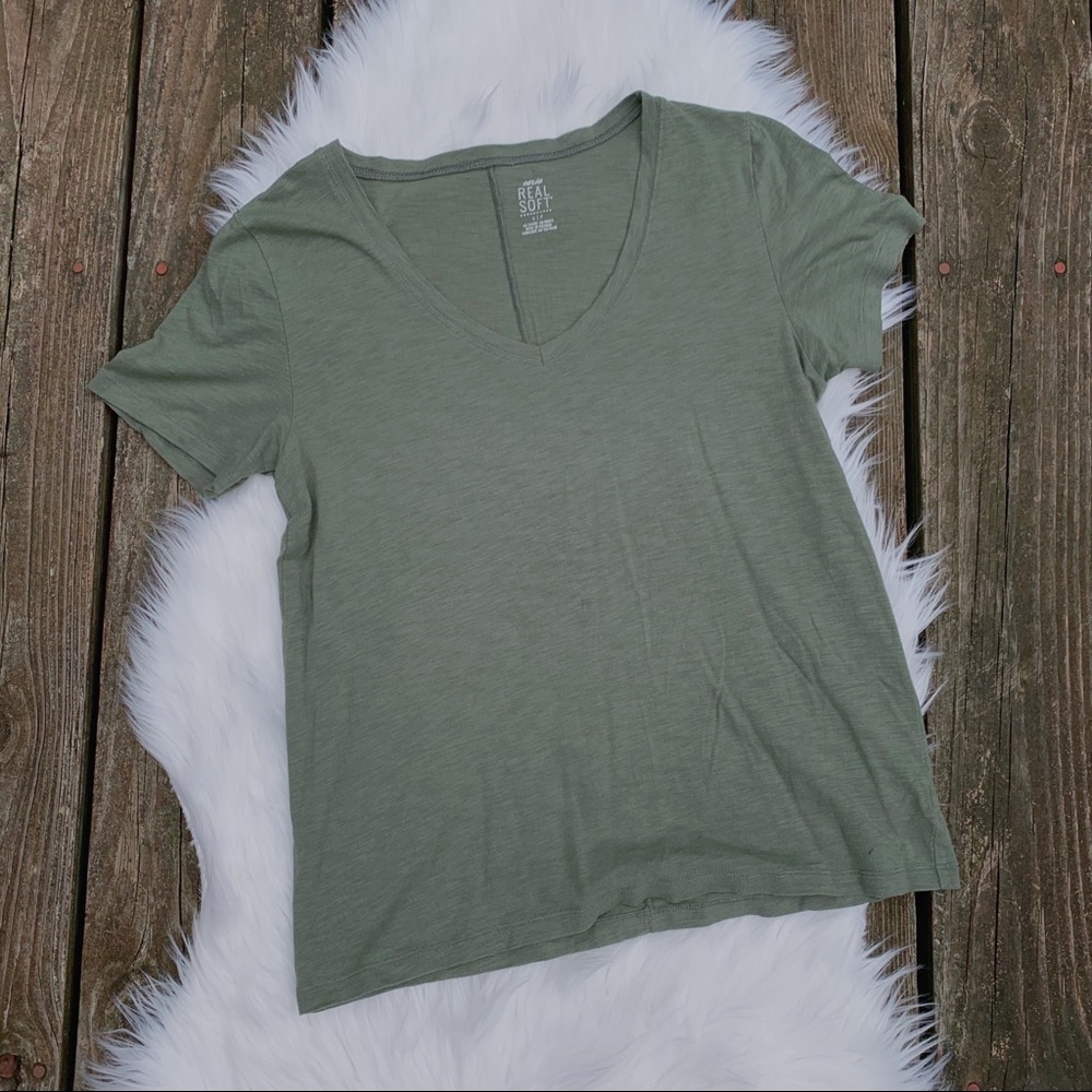 aerie | Real Soft V-Neck Tee